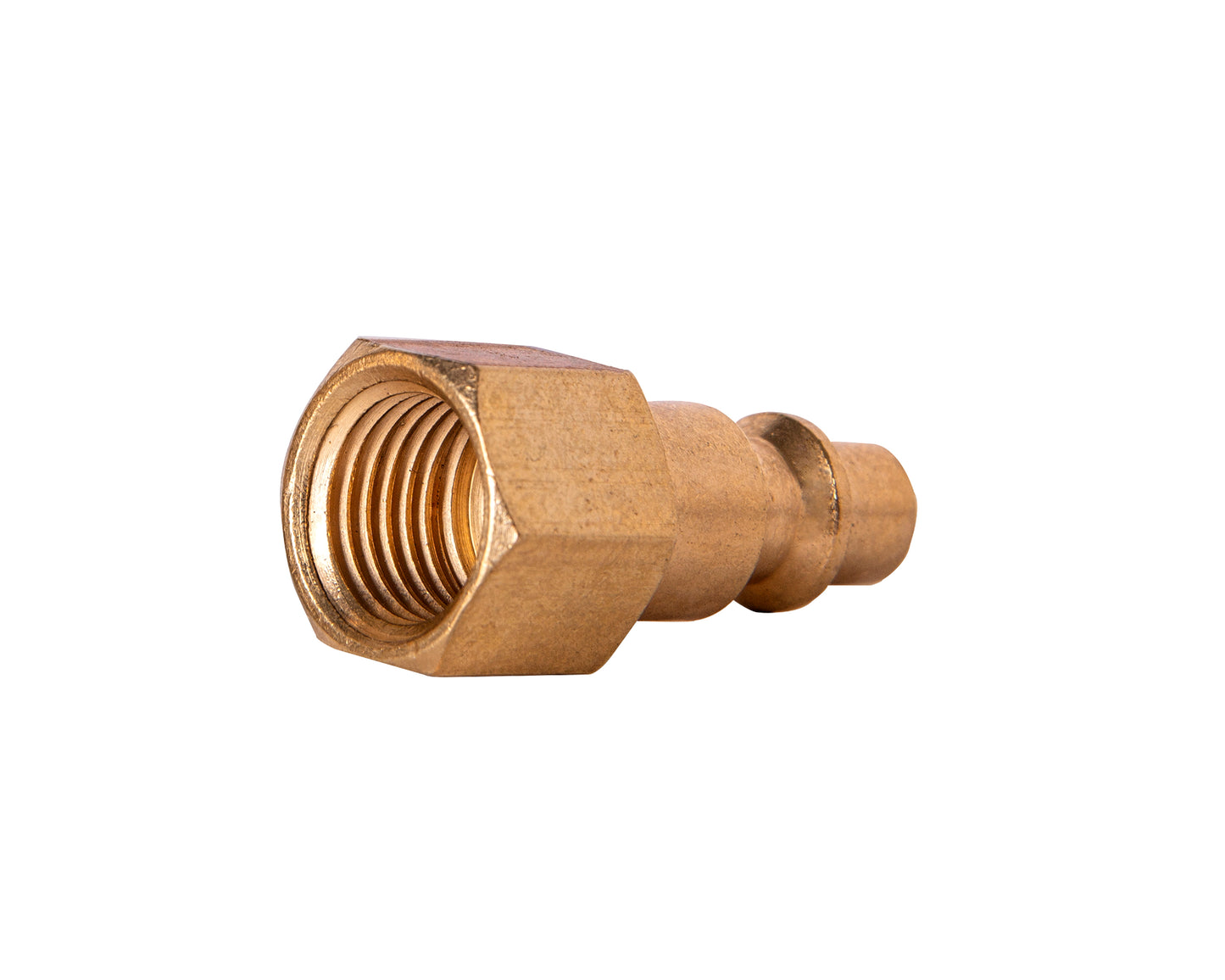 Acoplador macho NPT de latón de 1/4"