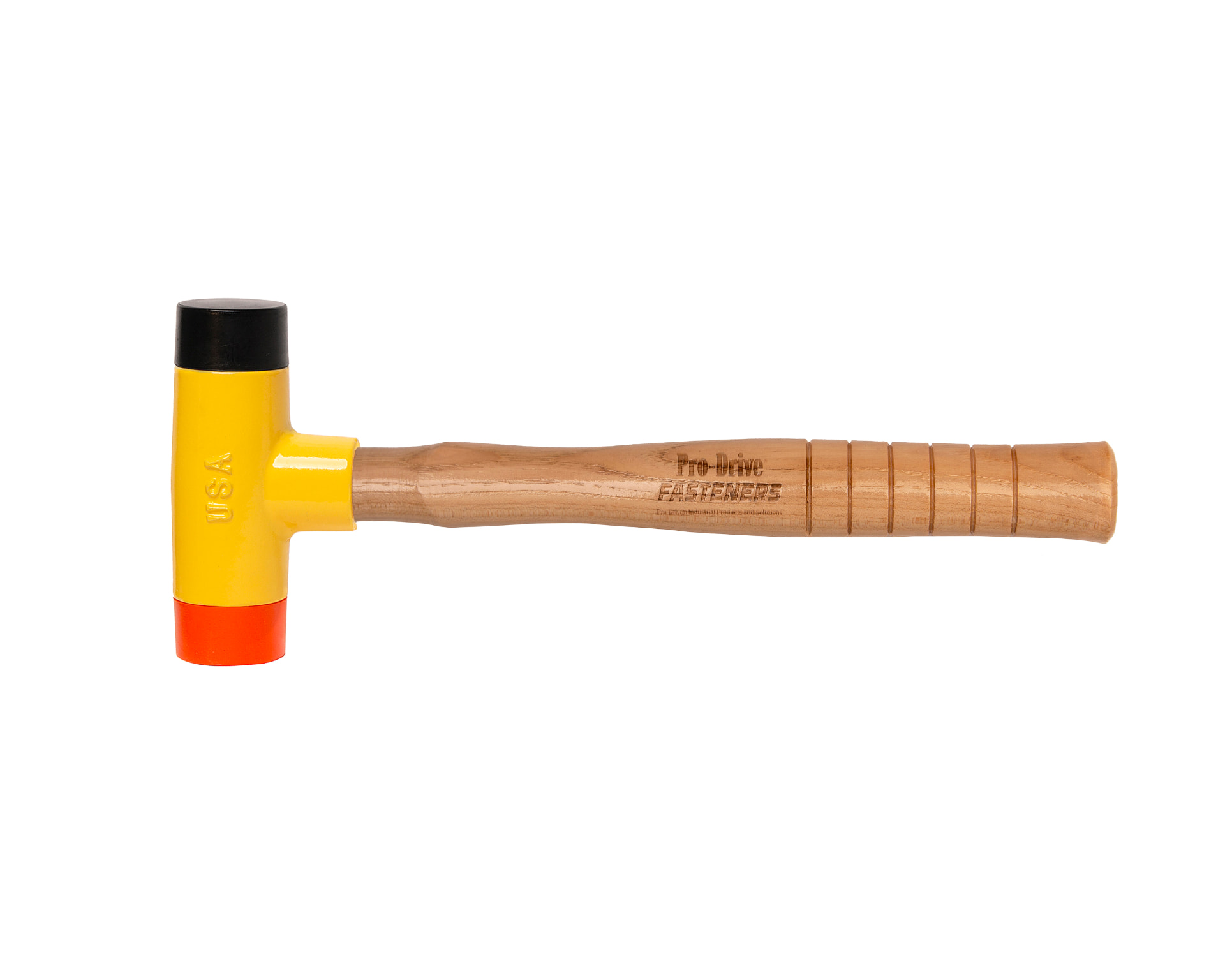 Pro-Drive Fasteners® 200L-O-BL — Poly Dead Blow — Orange/Black Caps