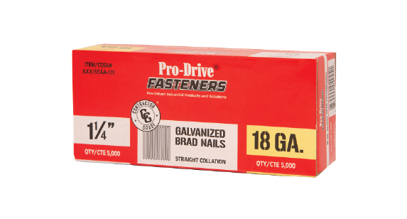 Pro-Drive Fasteners® AXX15EAA-125 — 1-1/4" Brad Nail