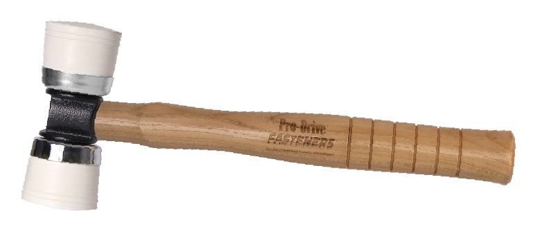 DHW Mallet — Steel Head / Two White Caps