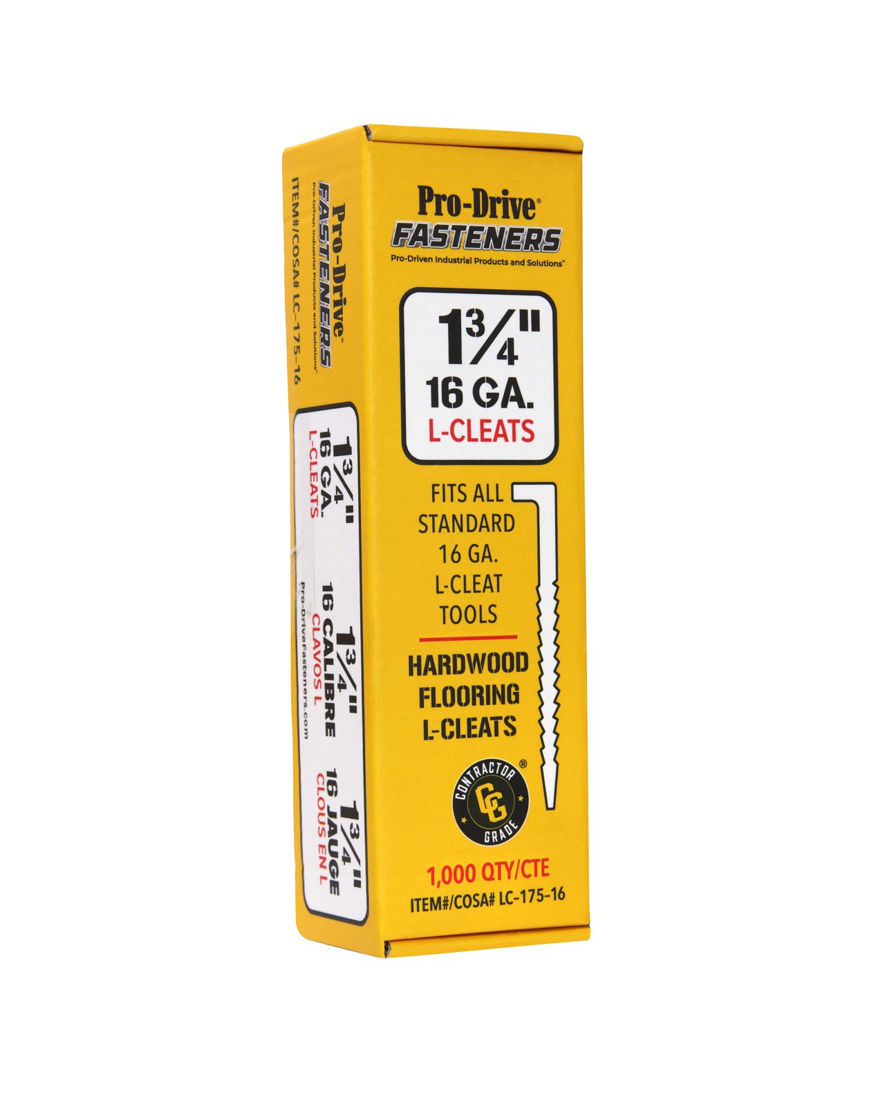1-1/2" (38mm) L-Cleat