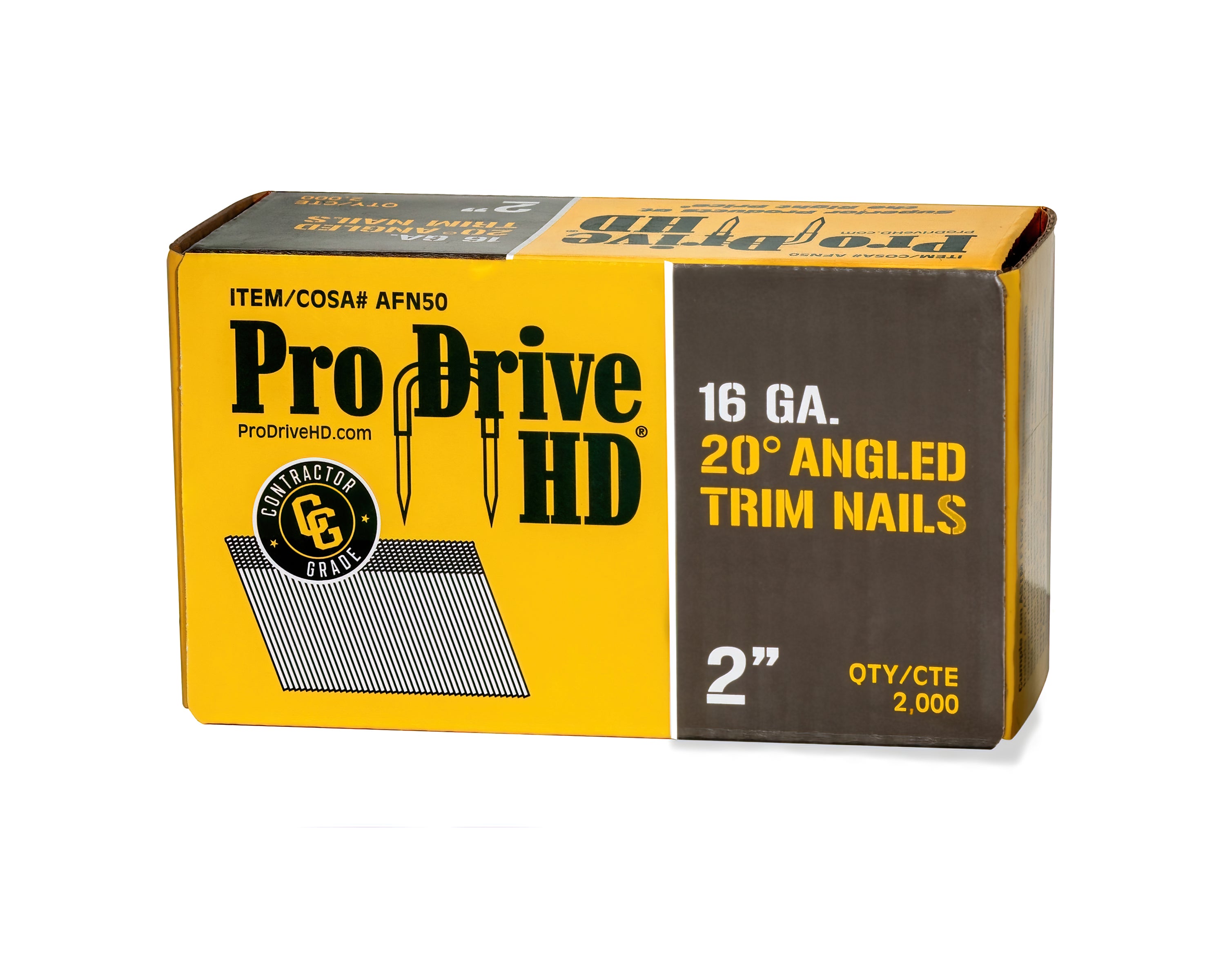 16 GA Galvanized 20° Angled Trim Nails – Pro-Drive Fasteners®